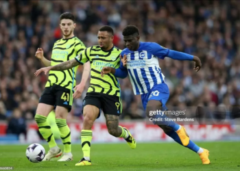 PL: Baleba et Brighton sèchement battus par Arsenal