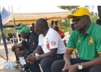 Marc Brys, Samuel Eto'o Fils, Martin Ndtoungou Mpile, David Pagou