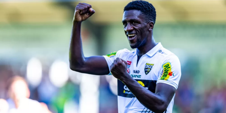 Samuel Oum Gouet en essai au TSV Hartberg