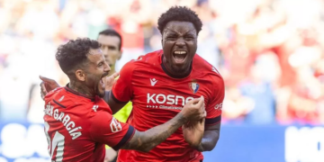 Enzo Boyomo: premier but pour sa première avec Osasuna