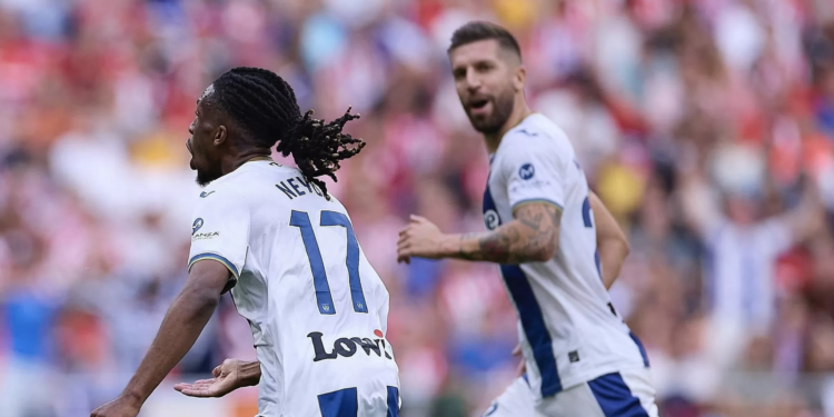 Yvan Neyou contre Atlético Madrid 20 oct 2024