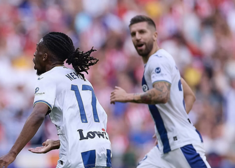 Yvan Neyou contre Atlético Madrid 20 oct 2024