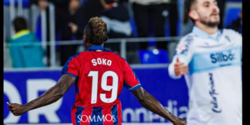 Patrick Soko, Marc Brys, Liga 2, Huesca