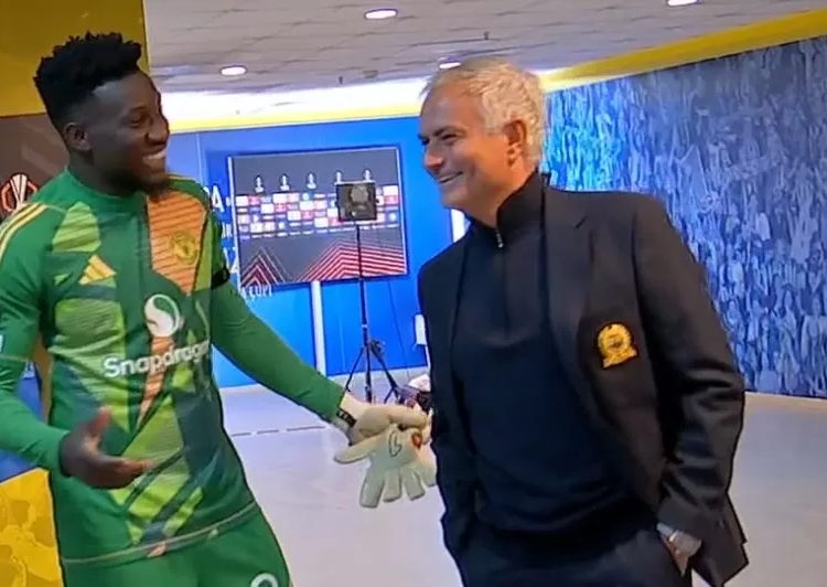 Jose Mourinho et le double arrêt de André Onana