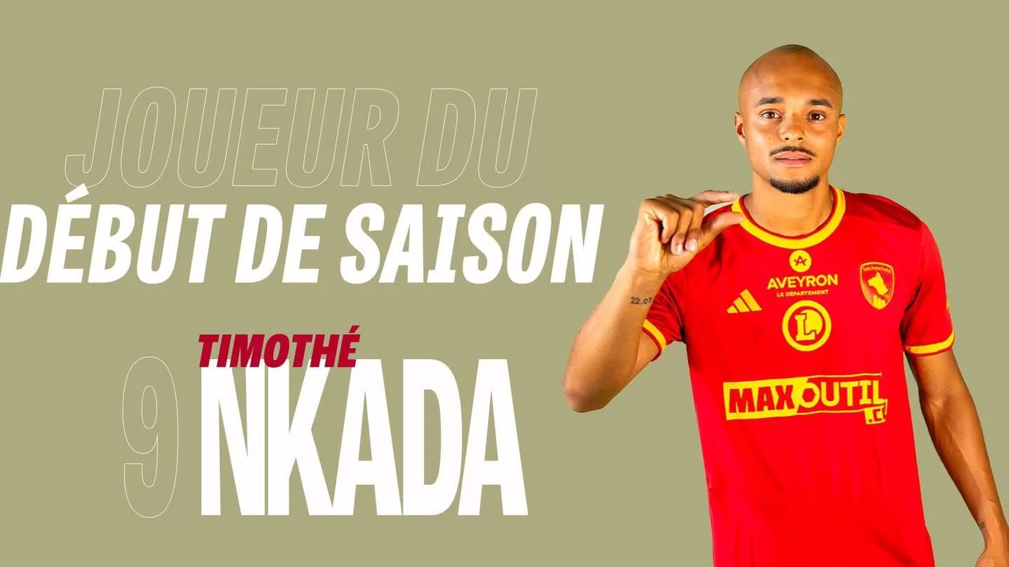 Timothé Nkada, la révélation de la première moitié de saison à Rodez
