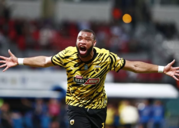 Harold Moukoudi, défenseur mais aussi buteur