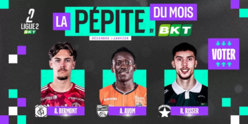 Arthur Avom nommé pour le titre de pépite du mois en Ligue 2