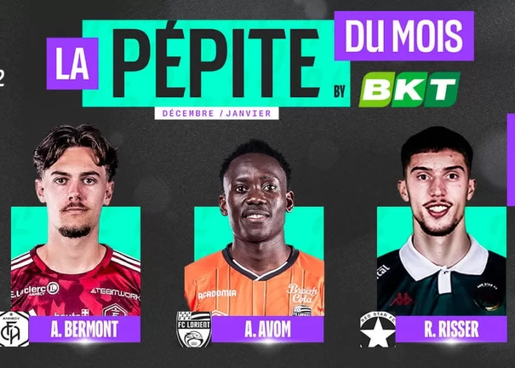 Arthur Avom nommé pour le titre de pépite du mois en Ligue 2