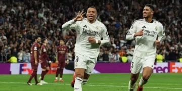 LDC : avec son triplé, Kylian Mbappé envoie le Réal Madrid en 8e de finale