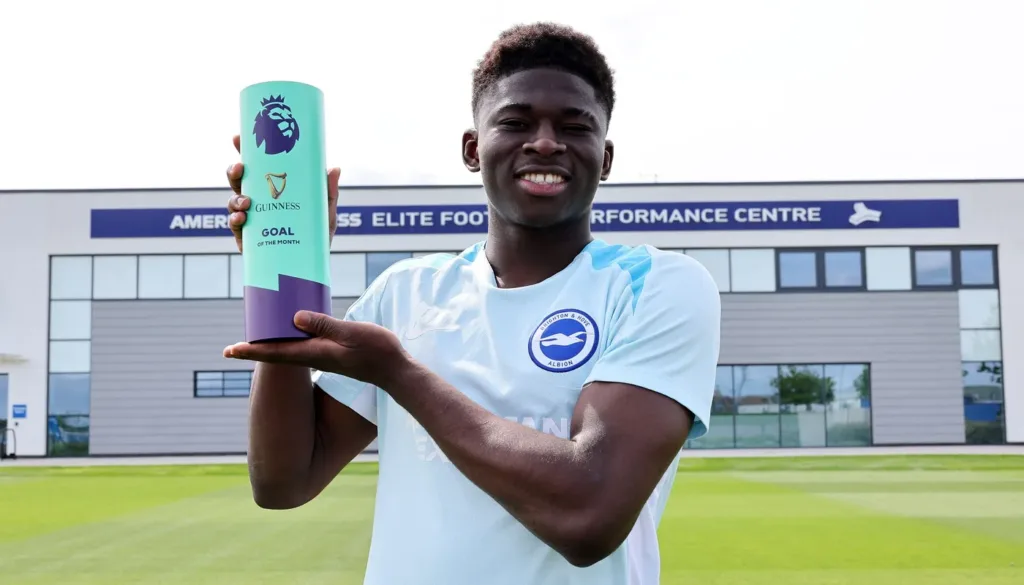 Carlos Baleba, but du mois d'Avril 2025