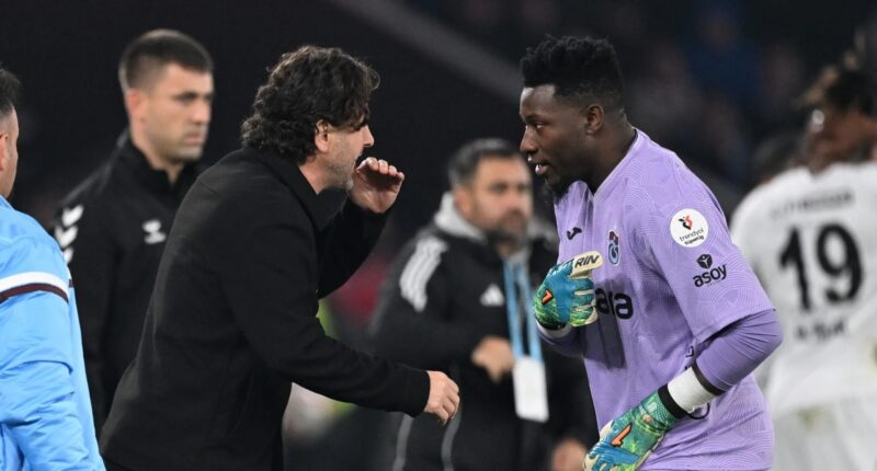 Andre Onana averti par son coach à Trabzonspor