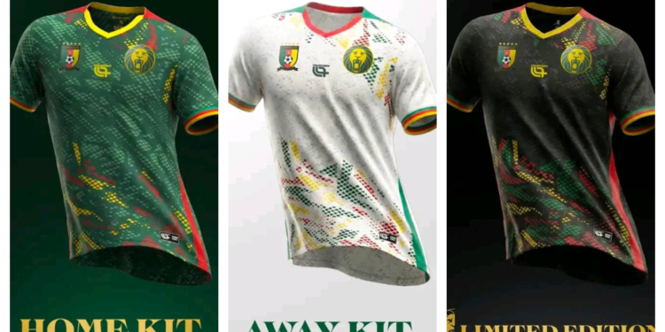 CAN 2025 : la Fécafoot présente les nouveaux maillots des Lions Indomptables