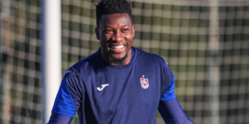 André Onana se concentre avec Trabzonspor 
