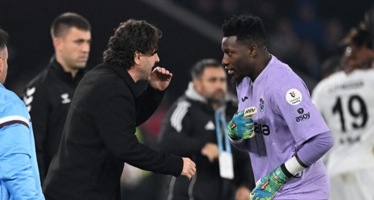 Andre Onana averti par son coach à Trabzonspor