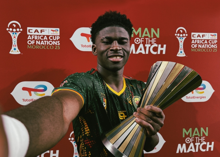 Carlos Baleba, MVP de Afrique du Sud - Cameroun