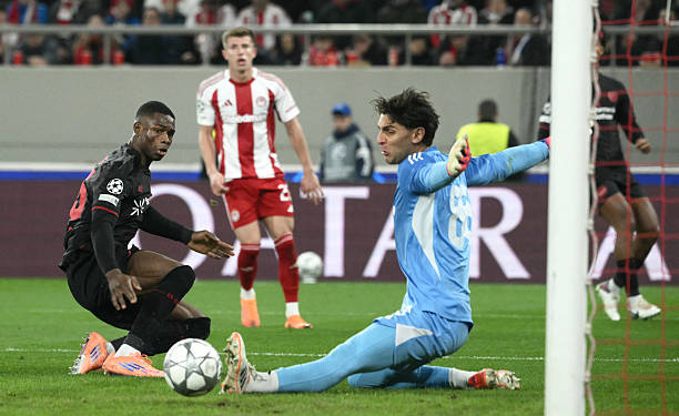 LDC : Christian Kofane broie du noir face à Olympiakos