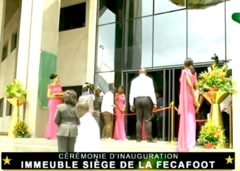 Inauguration du nouveau siège de la Fécafoot à Warda
