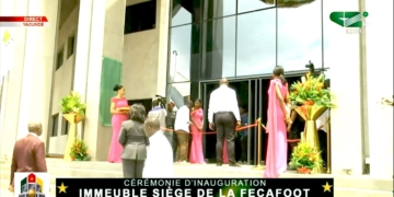 Inauguration du nouveau siège de la Fécafoot à Warda