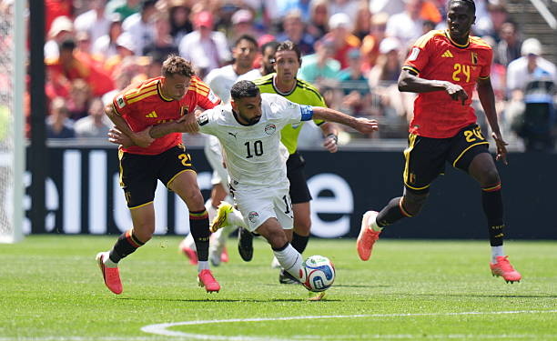 Mohamed Salah en action lors de la CM 2026