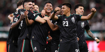 Le Mexique célèbre son but contre la Corée du Sud en CM 2026
