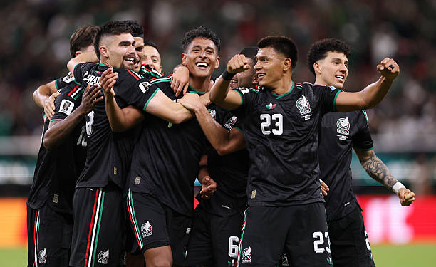 Le Mexique célèbre son but contre la Corée du Sud en CM 2026