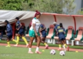 Cabo Verde – Cameroun : Valentine Nguele et Mayi Kith face à la presse