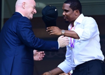samuel eto'o gianni infantino