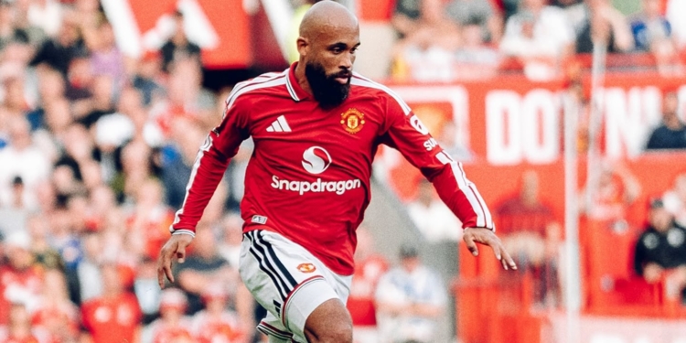 Bryan Mbeumo dans le derby de Manchester