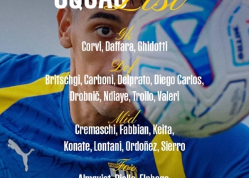 le groupe de parme contre genoa avec N. Elphege